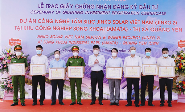 Jinko Solar đầu tư dự án hơn 365 triệu USD tại Quảng Ninh