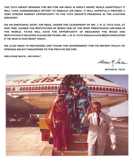 Tại sao Tata Group muốn Air India trở lại?
