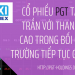 Cổ phiếu PGT chững lại với thanh khoản cao do thị trường tiếp tục giảm sâu