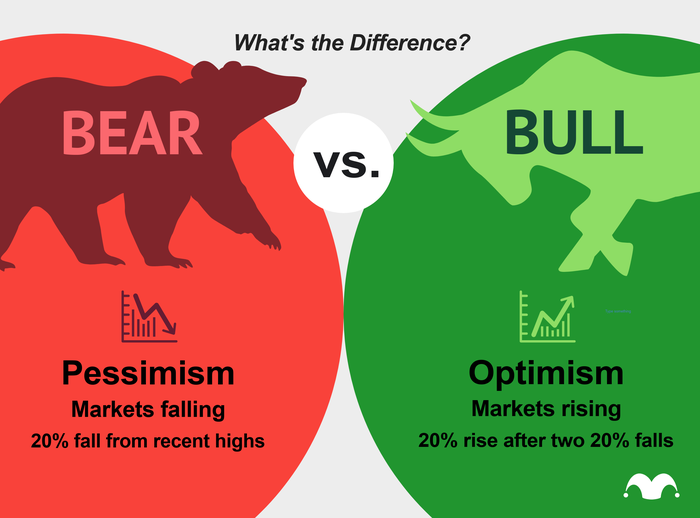 ViMoney - Bull Market và Bear Market - Bò và Gấu là gì? Sực khác nhau giữa thị trường bò và thị trường gấu