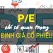 Khái niệm về hệ số P/E
