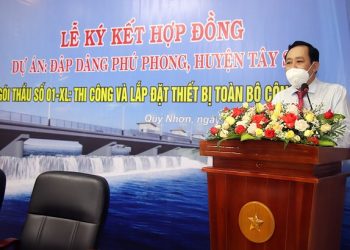 C47 ký hợp đồng gói thầu công trình – dự án Đập dâng Phú Phong