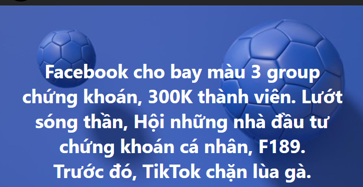 ViMoney - Hàng loạt nhóm chứng khoán bất ngờ bị Facebook "xóa sổ"