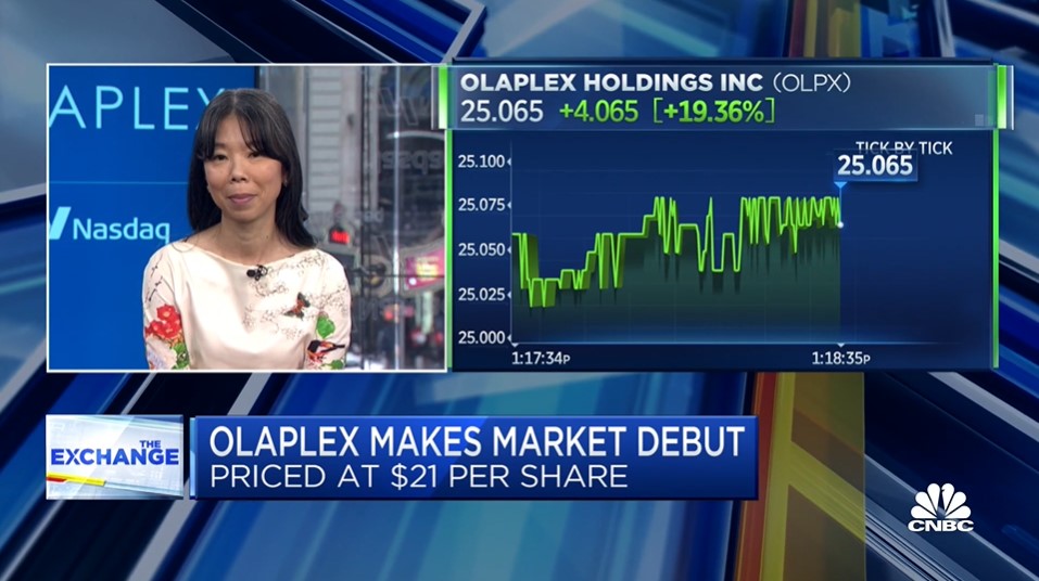 Các thương hiệu tiêu dùng đang huy động vốn trên thị trường IPO - Olaplex CEO - Bà JuE Wong