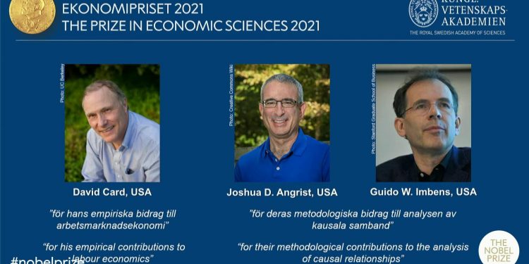 3 nhà kinh tế học người Mỹ và Canada đạt giải Nobel kinh tế năm 2021