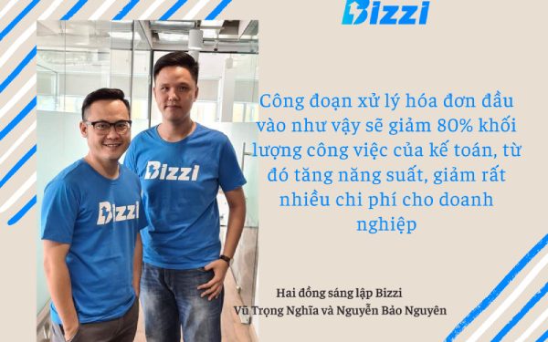 Startup lập hóa đơn điện tử Bizzi gọi vốn thành công 3 triệu đô la - Đồng sáng lập Vũ Trọng Nghĩa và Nguyễn Bảo Nguyên