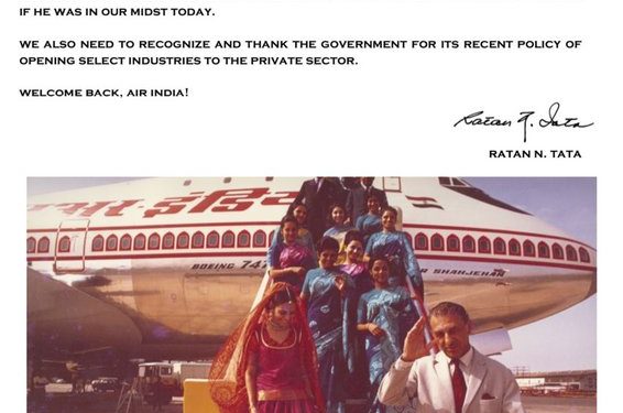 Tại sao Tata Group muốn Air India trở lại?