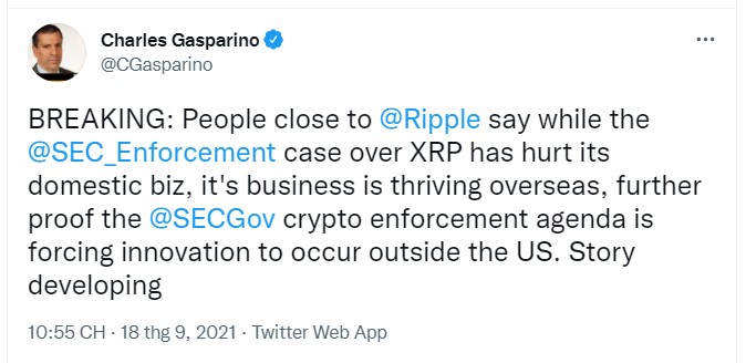 Ripple tiếp tục phát triển mạnh bên ngoài Mỹ, bất chấp việc SEC gây hại cho hoạt động kinh doanh trong nước