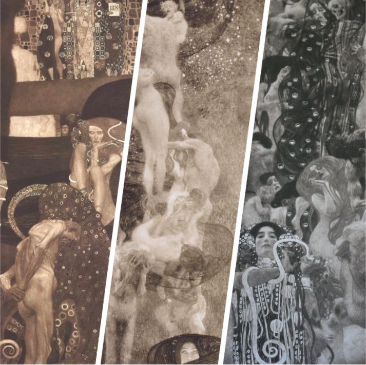 Những bức tranh đã bị cháy của danh họa Gustav Klimt đã được AI hồi sinh. 