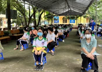 TPHCM: 1.800 học sinh đã được tiêm vaccine phòng Covid-19 trong sáng nay
