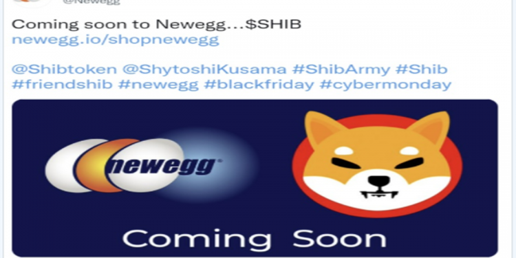 “Người khổng lồ” Newegg chấp nhận thanh toán bằng SHIB