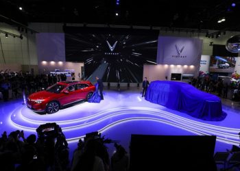 Lộ diện bộ đôi xe điện VF e35- VF e 36 của VinFast trên đất Mỹ