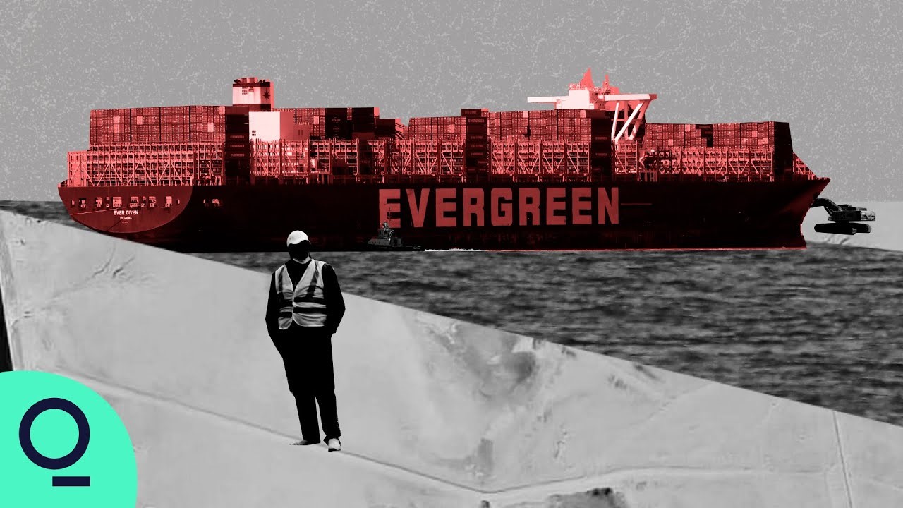 ViMoney: Bức tranh kinh tế thế giới 2021 - Một năm đầy khó khăn và biến động - 3. Tàu Evergreen mắc kẹt kênh đào Suez h1