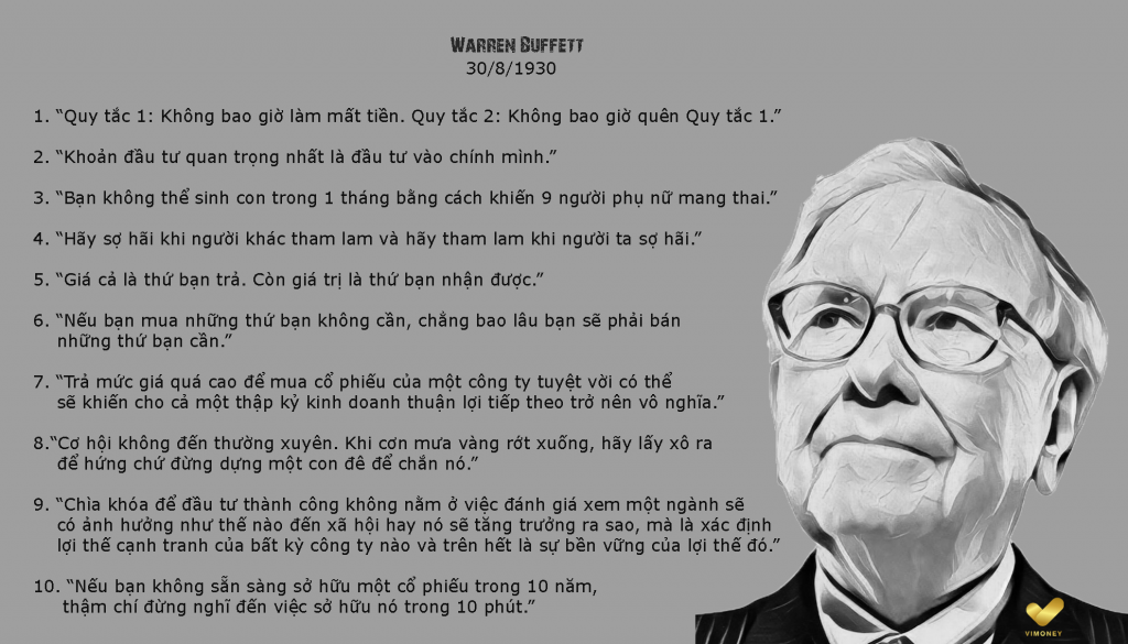 ViMoney: Những câu nói hay của các nhà đầu tư nổi tiếng trên thế giới  - Warren Buffet