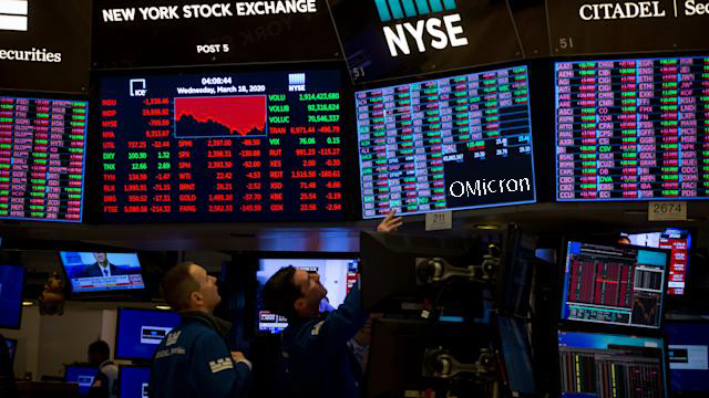 Cúi đầu trước Omicron - Thị trường chứng khoán thế giới bốc hơi 3.700 tỷ USD -h2