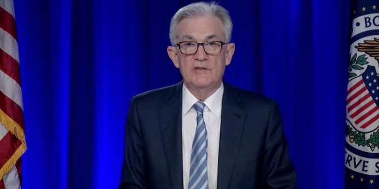 Chủ tịch Fed Jerome Powell trong cuộc họp báo ngày 15/12.
