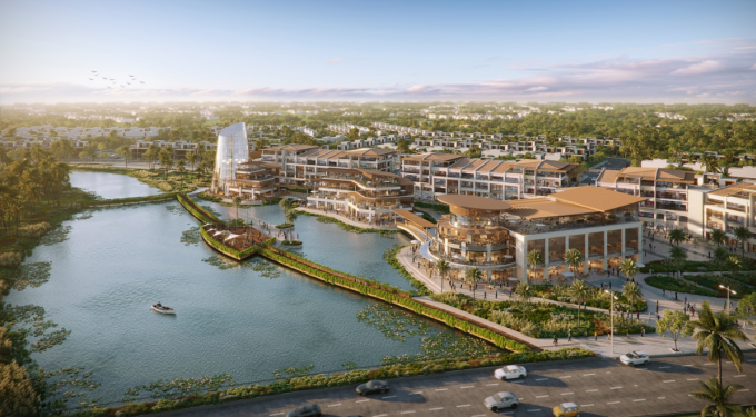 Ecopark sắp có trung tâm thương mại trên mặt nước The Island Mall