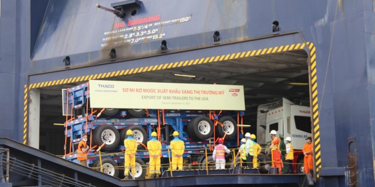 40.500 sơmi rơmoóc của THACO xuất khẩu sang Mỹ