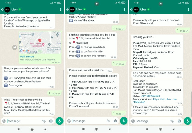 Ấn Độ: Uber bắt tay với Meta tung ra dịch vụ đặt xe qua WhatsApp