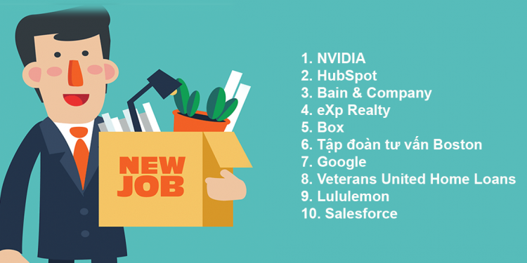 Danh sách 10 công ty đáng làm việc nhất tại Mỹ năm 2022