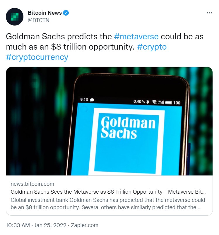 ViMoney: Điểm tin Crypto ngày 27/1: ARK Invest dự đoán Bitcoin sẽ đạt 1 triệu đô la vào năm 2030, tin tức Dogecoin, Etherscan, FTX, Polygon, Metaverse h7