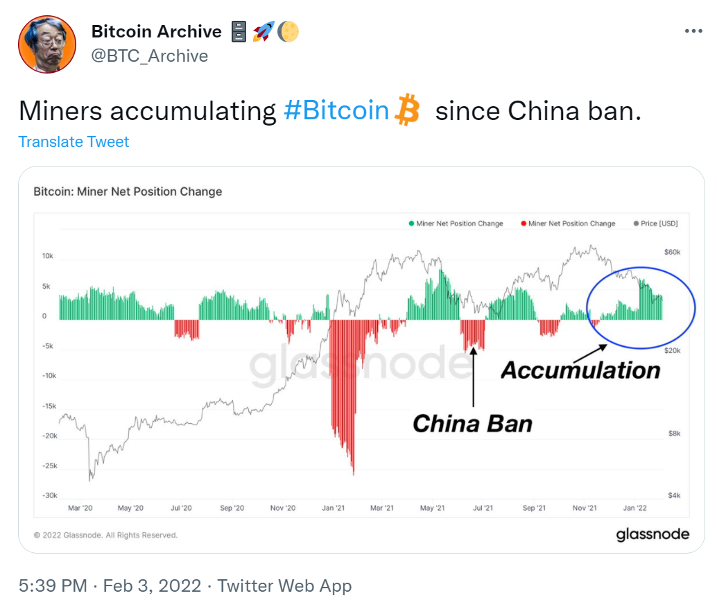 ViMoney: Thợ đào tích lũy Bitcoin kể từ khi Trung Quốc ban hành lệnh cấm
