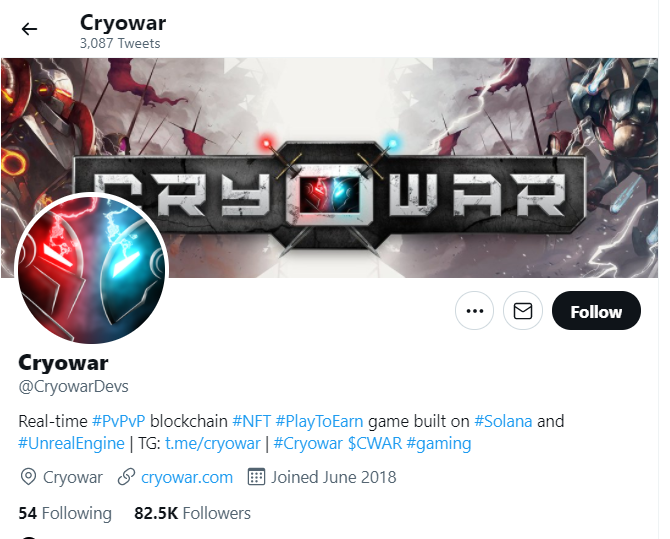 Cryowar (CWAR) là gì? Cuộc cách mạng Play-To-Earn