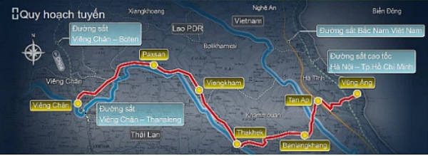 vimoney: FLC đề xuất đầu tư tuyến đường sắt Viêng Chăn - Vũng Áng