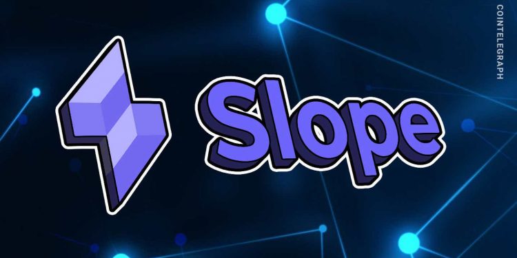 Ví Solana Slope Finance đã huy động được 8 triệu USD