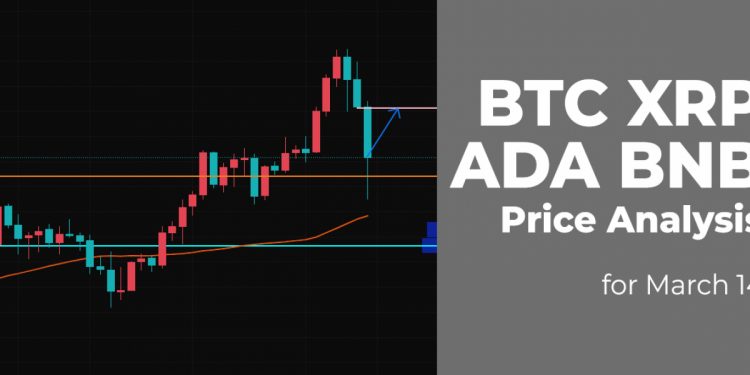 ViMoney: Phân tích giá BTC, XRP, ADA và BNB ngày 14 tháng 3