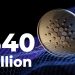 Cardano (ADA) đánh bại Solana, Aave và Terra khi vốn hóa thị trường đạt 40 tỷ đô la