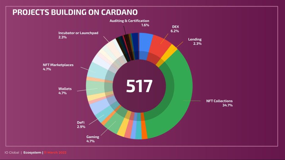 ViMoney: Hơn 500 dự án đang xây dựng trên Cardano