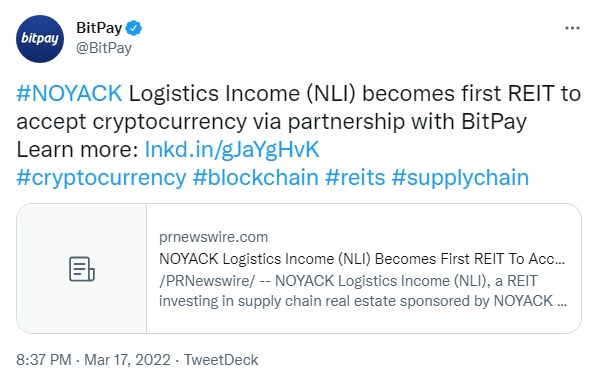 ViMoney: Shiba Inu và Dogecoin và một số đồng được hỗ trợ bởi BitPay đã được chấp nhận bởi NOYACK Logistics Income