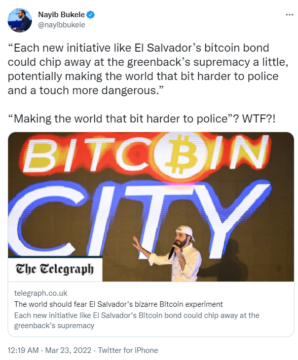 ViMoney: El Salvador hoãn phát hành trái phiếu Bitcoin trong khi Tổng thống Nayib Bukele vẫn đầy lạc quan h2