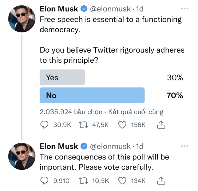 Elon Musk đang suy nghĩ về việc lập nên mạng xã hội mới