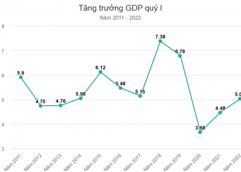 ViMoney: GDP quý I năm 2022 của Việt Nam tăng 5,03%