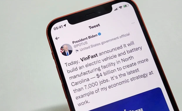 ViMoney: Tổng thống Mỹ chúc mừng VinFast xây nhà máy sản xuất xe điện trị giá 4 tỷ USD h1