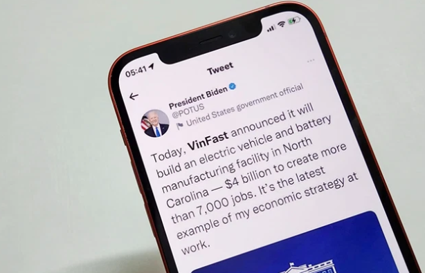 ViMoney: Tổng thống Mỹ chúc mừng VinFast xây nhà máy sản xuất xe điện trị giá 4 tỷ USD h1