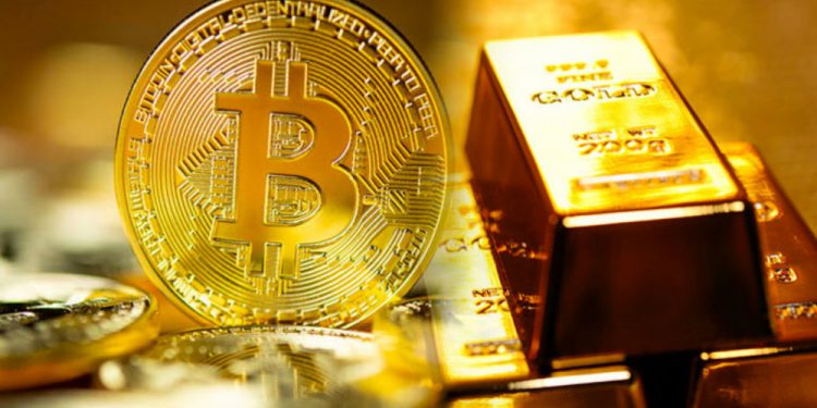 Giá trị lưu trữ của vàng tăng lên khi giá BTC giảm xuống dưới ngưỡng 40.000 USD