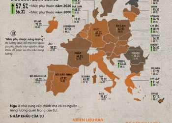 EU phụ thuộc vào nguồn năng lượng nhập khẩu thế nào?