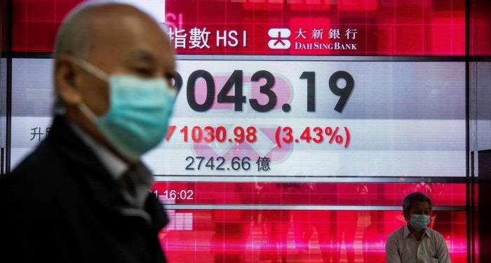 Chứng khoán châu Á - Thái Bình Dương sụt giảm trầm trọng, chỉ số Hang Seng giảm gần 4%