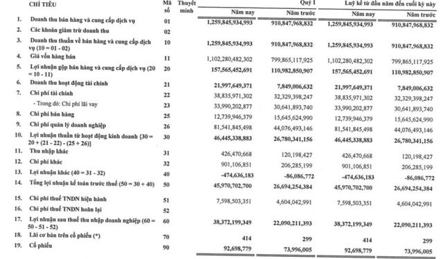Dệt may TNG báo lãi quý 1/2022 tăng trưởng 74% so với cùng kỳ - Ảnh 1.