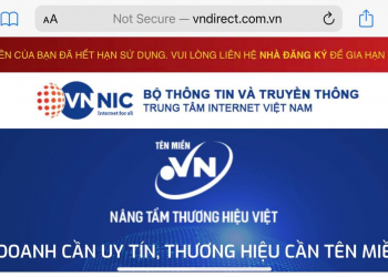 Sự cố hi hữu, website VNDirect không vào được vì hết hạn tên miền