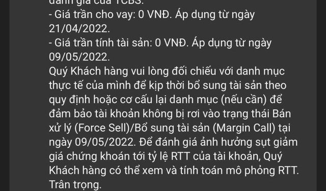 Cổ phiếu Licogi 14 (L14) bị Chứng khoán Techcombank cắt margin từ ngày 21/4/2022 - Ảnh 1.