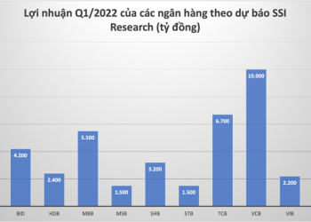 ViMoney: Ngân hàng nào dự kiến tăng trưởng lợi nhuận cao nhất trong quý 1/2022?