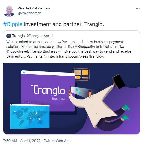 ViMoney: Đối tác của Ripple Tranglo ra mắt các tùy chọn thanh toán để mở rộng phạm vi qua RippleNet