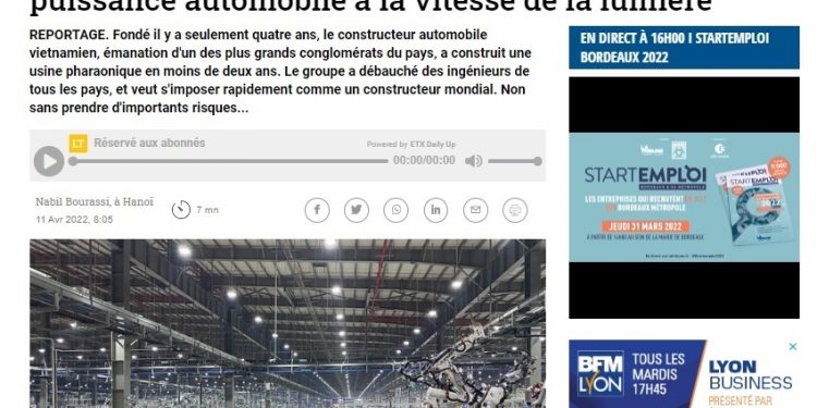 'Với VinFast, Việt Nam muốn trở thành một cường quốc ô tô với tốc độ ánh sáng'