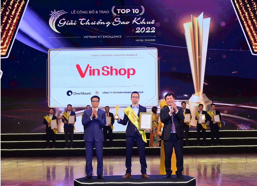vimoney: Vinshop - ứng dụng của One Mount giành giải thưởng cao nhất Sao Khuê 2022