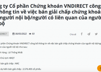 Chủ tịch Tập đoàn Danh Khôi (NRC) bị VNDIRECT “call margin” - Ảnh 1.