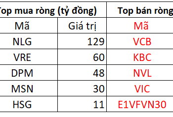 Phiên 6/5: Khối ngoại bán ròng nhẹ 47 tỷ đồng trên toàn thị trường trong phiên VN-Index giảm mạnh - Ảnh 1.